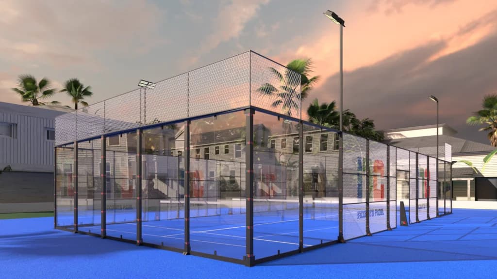 Professional padel court